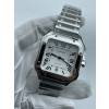 (준비완료/특급배송)NO.3565/BV공장 까르띠에 산토스 40MM 2018 스틸 화이트다이얼 브슬